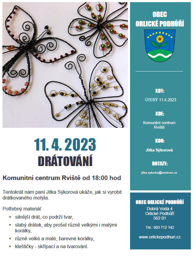 drátování 11.4. 