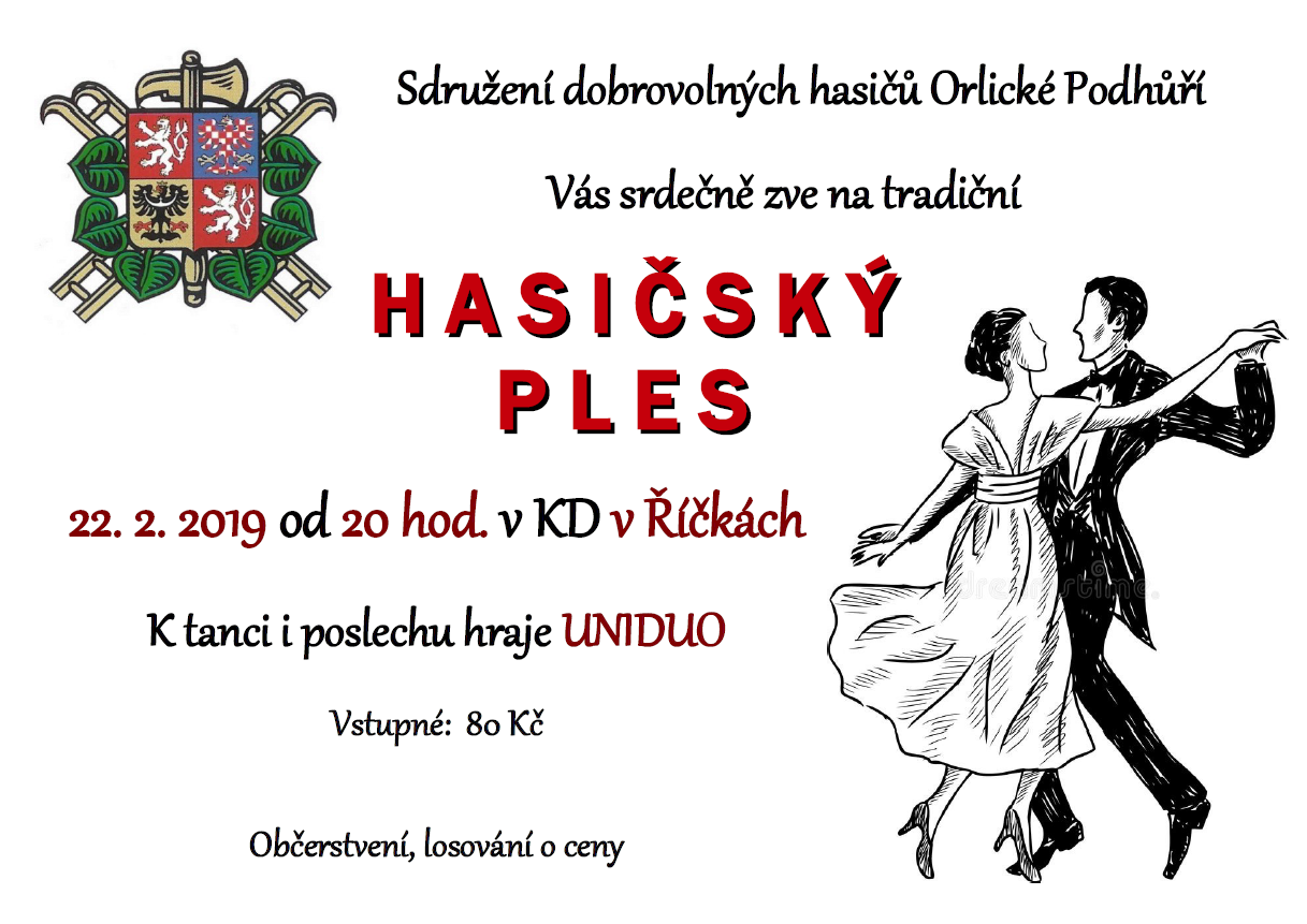 Hasičský ples 22.2.2019