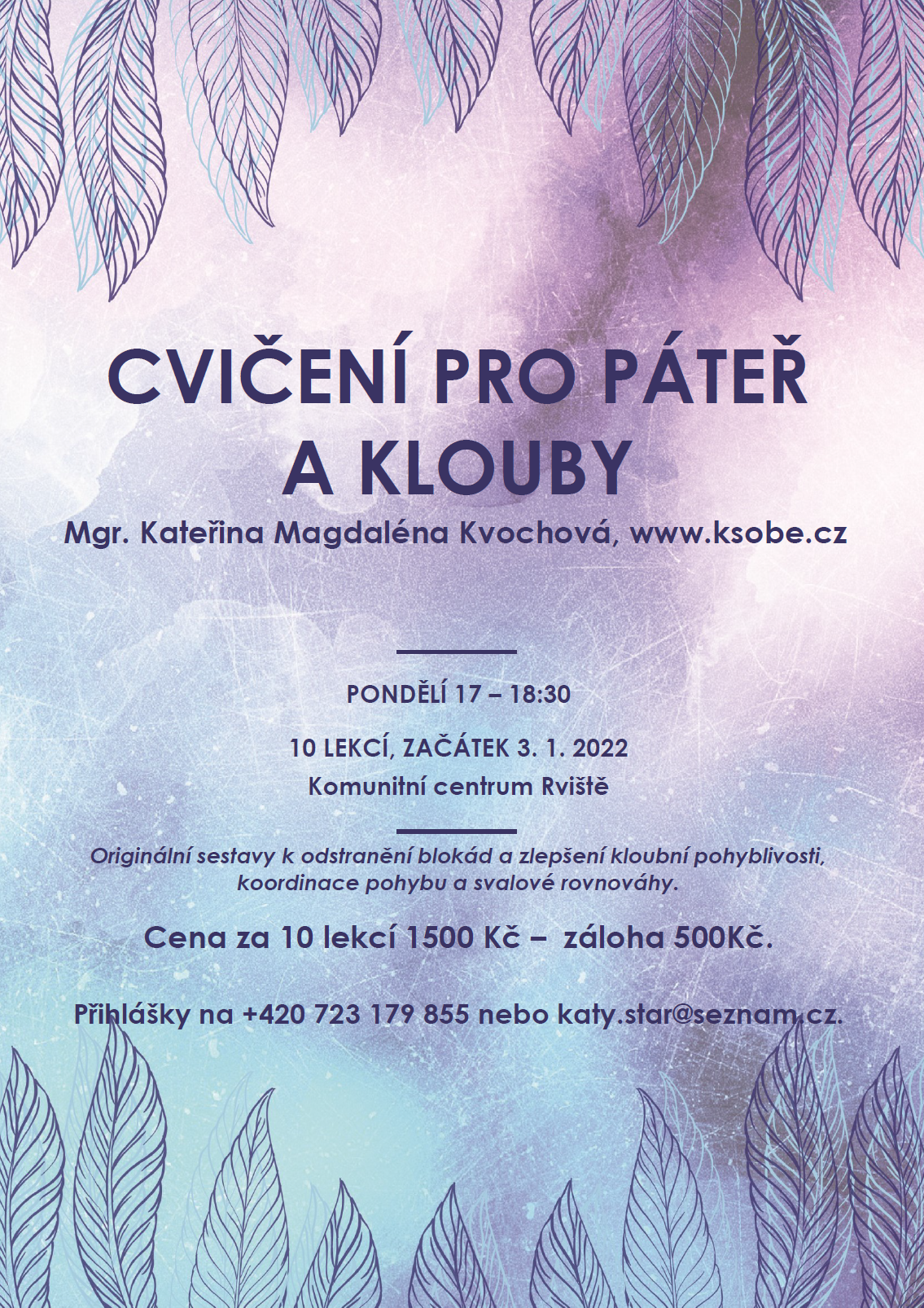 CVIČENÍ PRO PÁTEŘ A KLOUBY