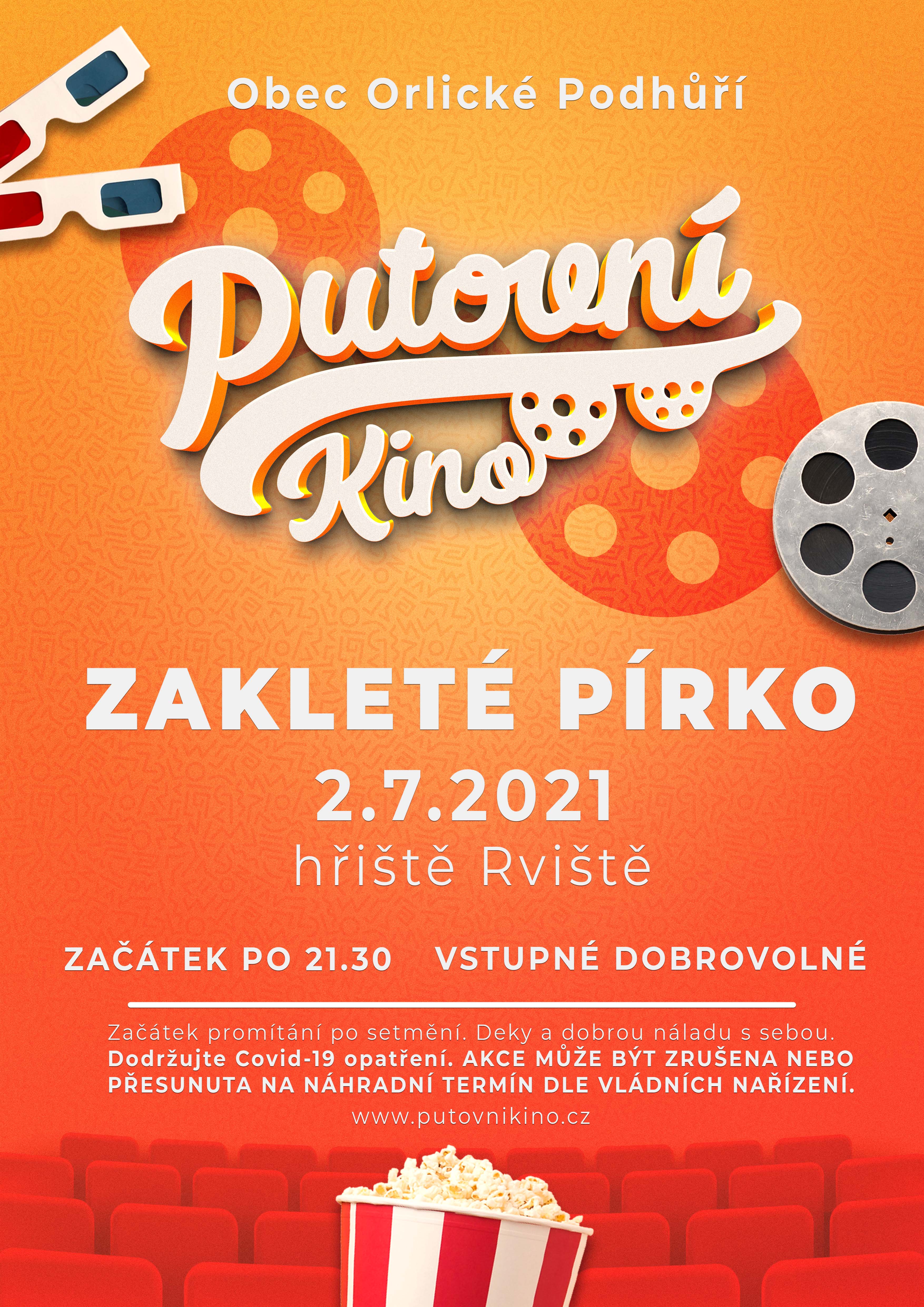 Plakát letní kino 2.7.2021