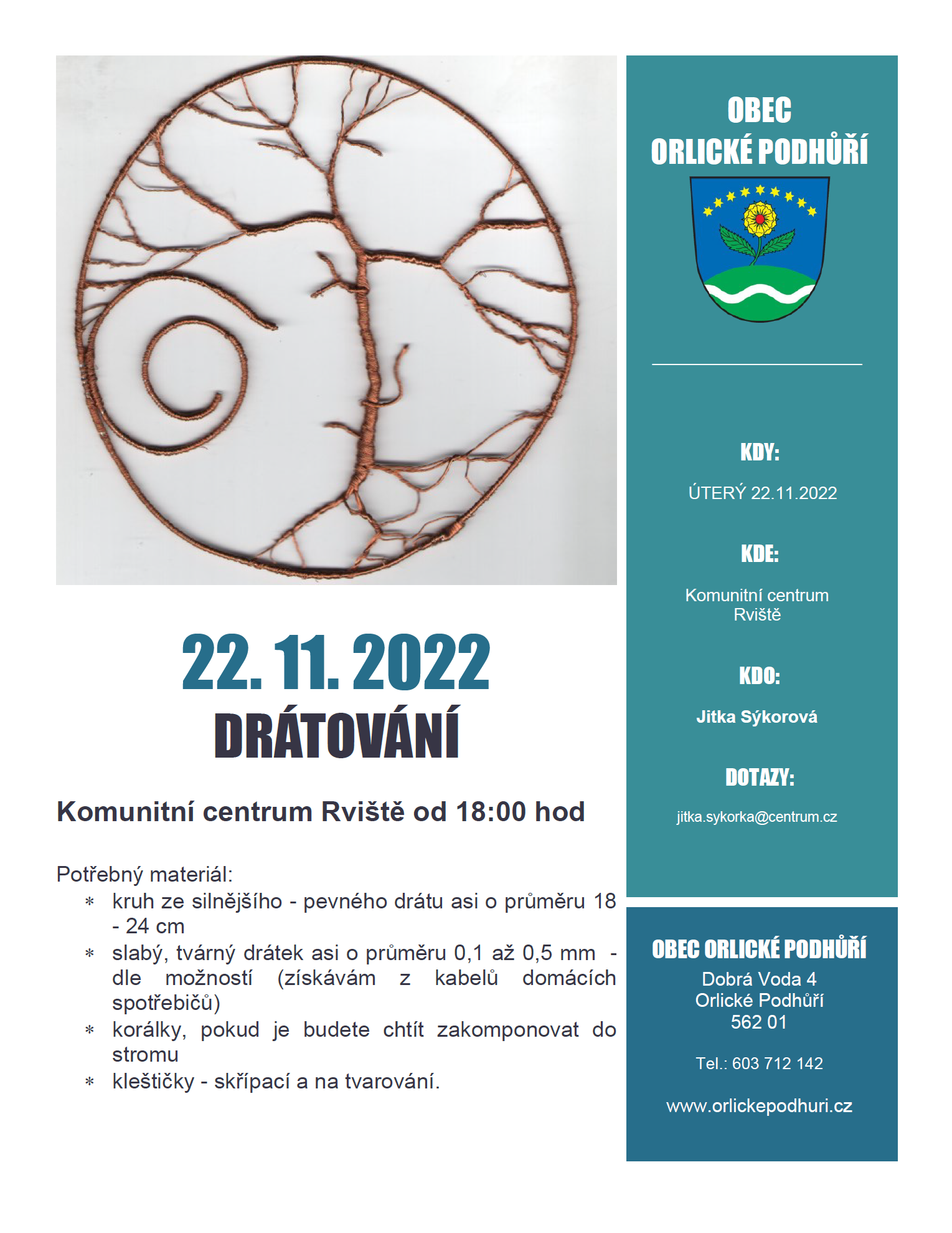 Drátování 22.11 2022