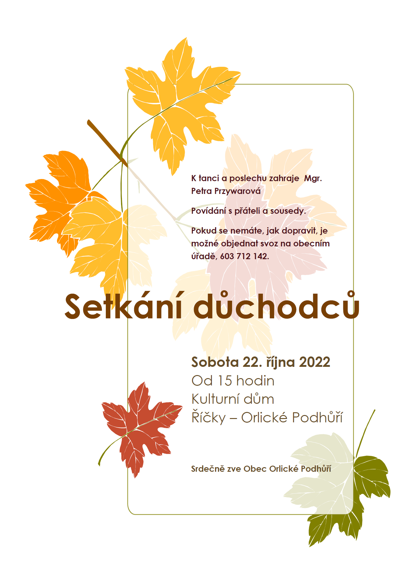 Důchodci 20.10.2022