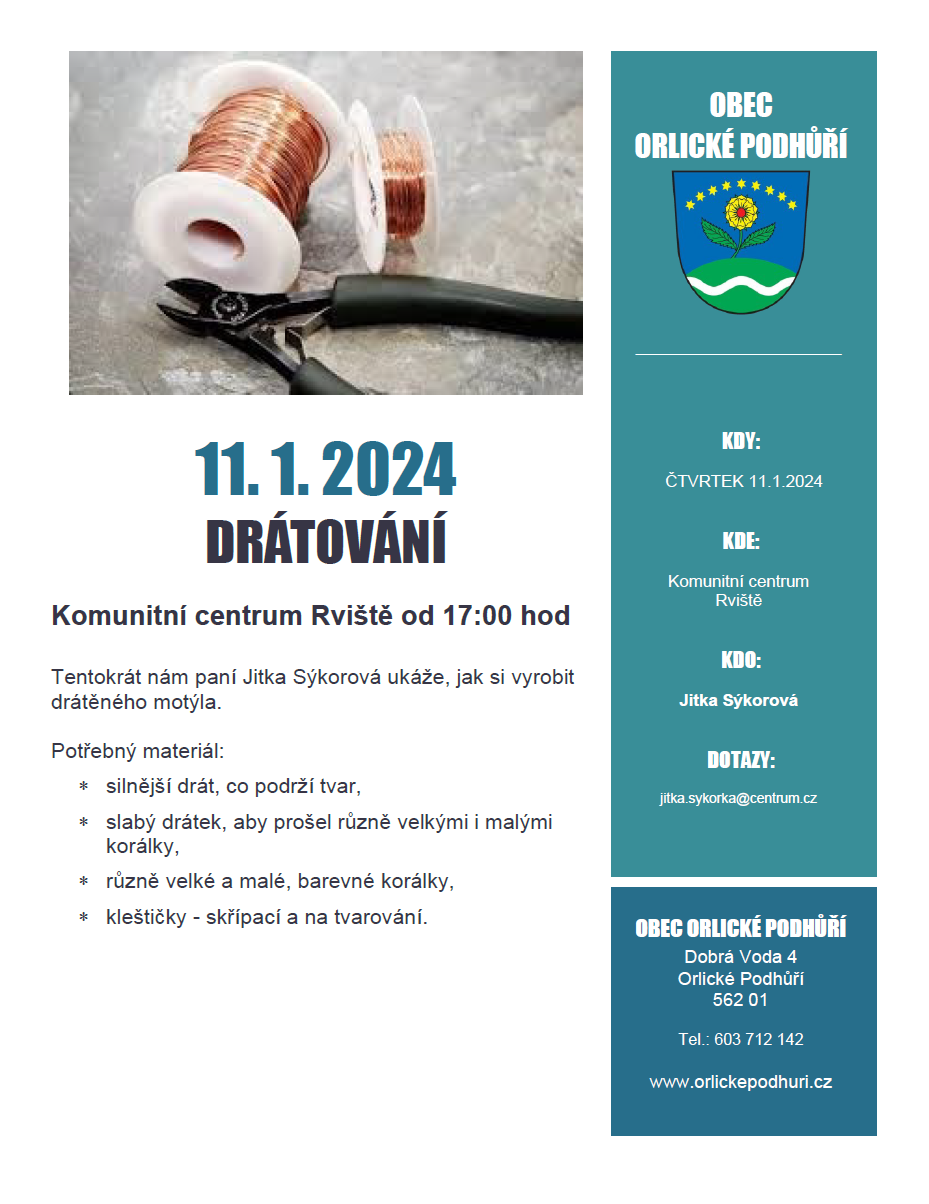 Drátování 11. 1. 2024