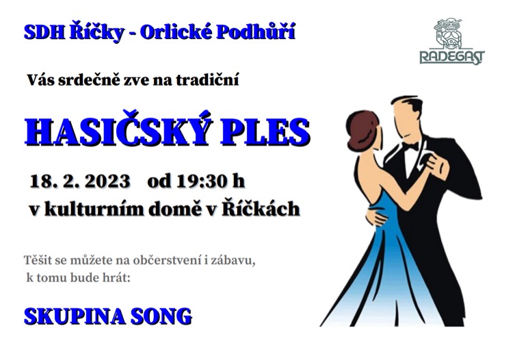 Hasičský ples 18.2.2023