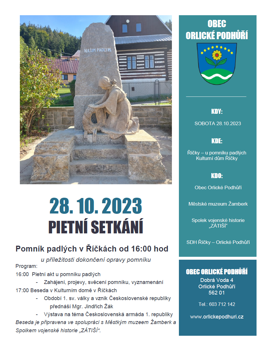 Pietní setkání 28.10.2023