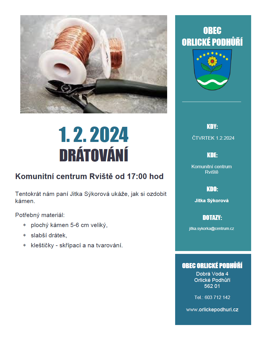 Drátování 1. 2. 2024