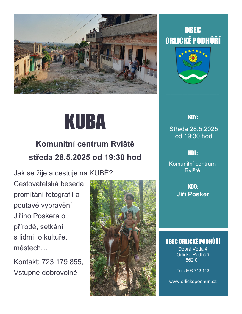 Kuba cestopisná beseda 28.5.2025