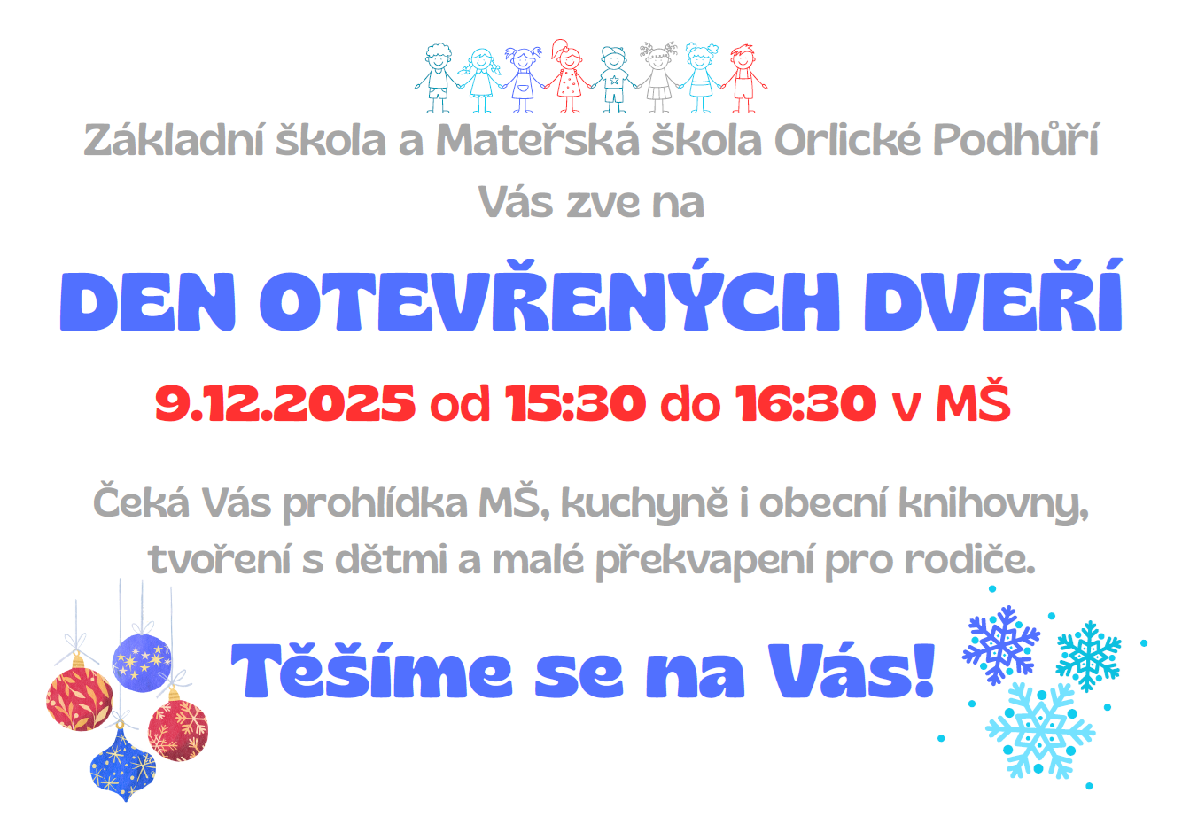 MŠ Den otevřených dveří 2025