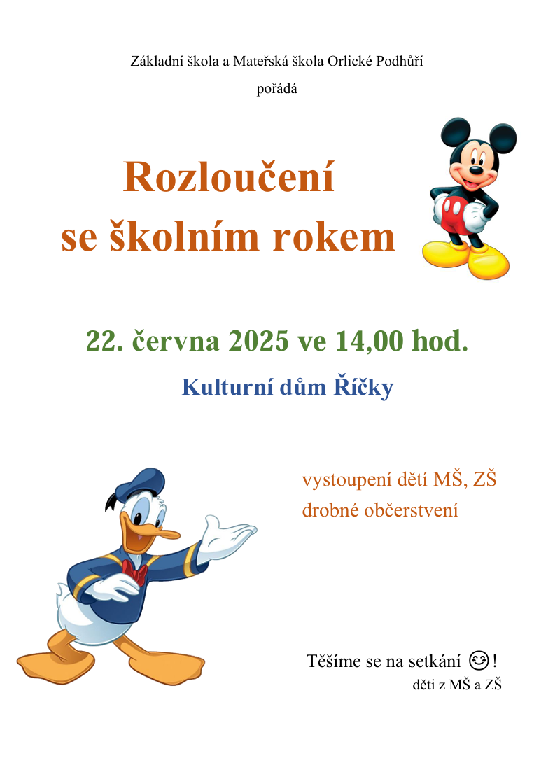 Rozloučení se školním rokem 2025